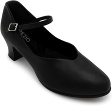 Capezio Women's Junior Footlight Character Shoes 5.5 UK, Black 