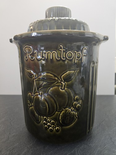 Rumtopf green german jar - german,