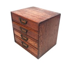 Antique Wooden Tabletop Filing