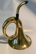 Antique Brass Ear Trumpet Vintage Hearing Aid Old Phonograph Style