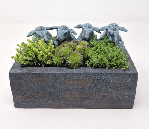 Sheep with trough planter - sheep,