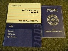 2003 Toyota Celica Owner