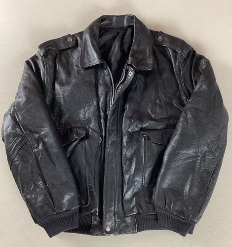 Vintage leather flight jacket - vintage,