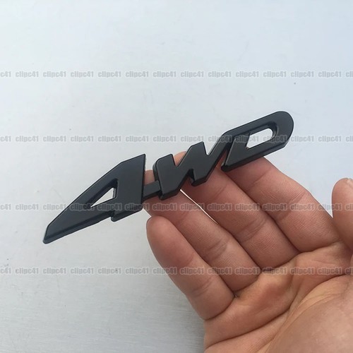 Black car 4wd emblem badge - 3d,