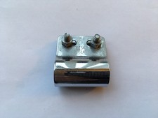 VINTAGE DESMO BADGE BAR CHROME PLATED CLIP&FITTINGS TO FIT A CAR BADGE