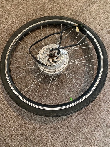 Bike rear wheel with motor - ,