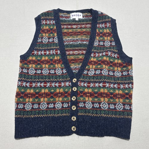 Brora vest womens - womens, navy
