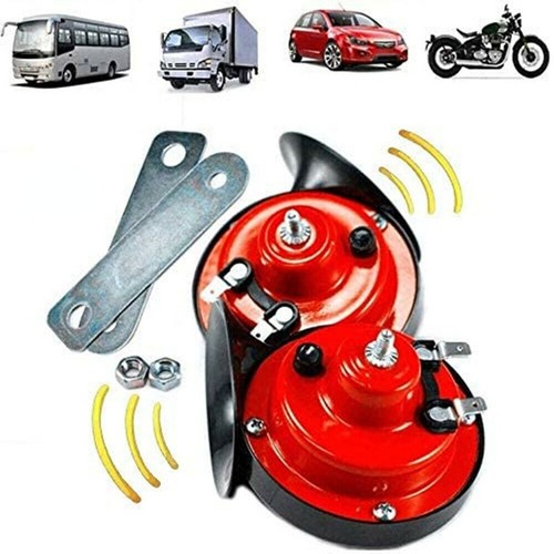 Air horn with compresso - air, for