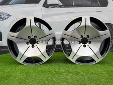 4X R19 Inch 5x112 Maybach Style Black Polished Wheels: Fits For Mercedes E S CLS