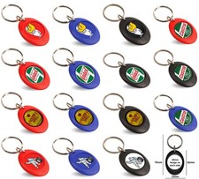 ESSO Mr Drip, Michelin Man, Castrol R, Shell Stickman, Double Sided Key Rings