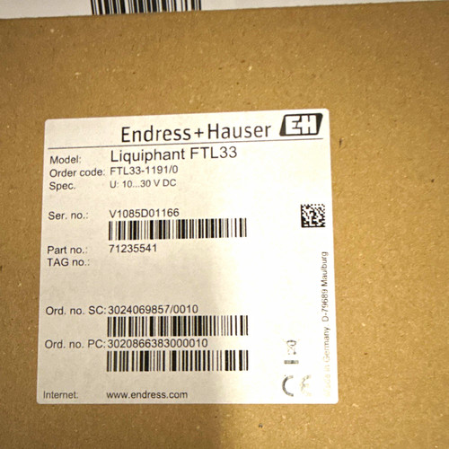 Endress hauser ftl33 level - ftl33,