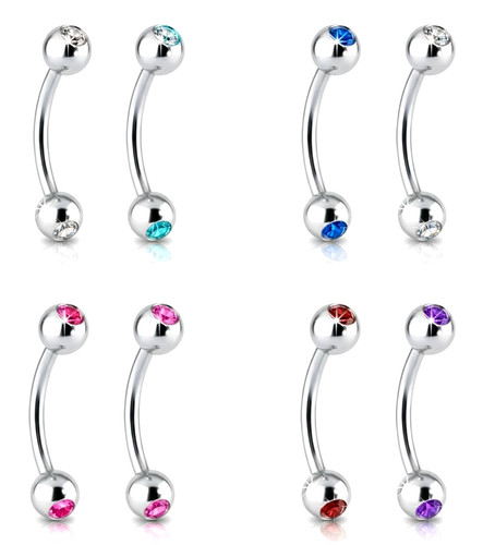 Eyebrow bar body jewellery - eyebrow,