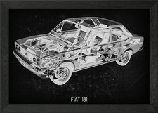 Fiat 131 Framed Wall Art