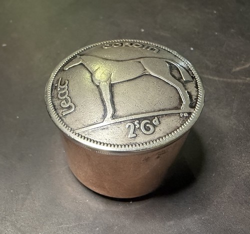 Vintage tactile copper pill - vintage,