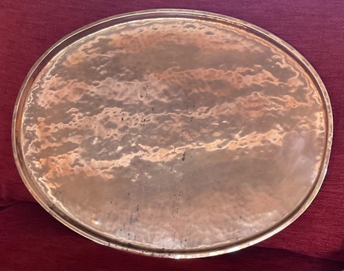 Vintage solid oval copper