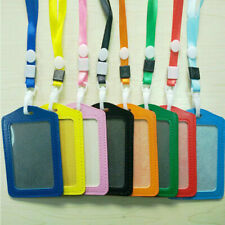 ID Badge Card Strong Holder Work Identity Pass Photo For Lanyard Neck Straps UK
