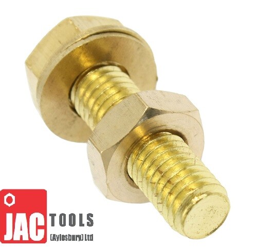 Hex head brass - brass, fully