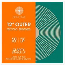 12" Resealable Single LP / Slim Outer Vinyl Record Blakes Sleeves (Pack of 50)