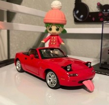 Mazda Miata MX-5 metal diecast Model Car Powered Lights Pop ups and Hardtop Ect