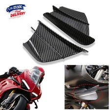 Carbon Motorcycle Winglet Air Deflector Dynamic Wing Spoiler Cover Fairing