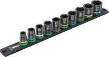 Wera 9607 Magnetic rail B Impaktor 1, 3/8" Metric Impact Socket Set 05005451001