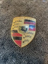 Genuine Vintage Porsche Bonnet Badge 90155921020 Original (No Clip) See In Photo