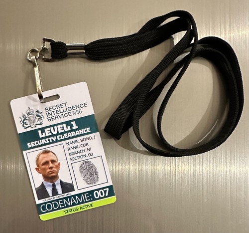 James bond badge - bond, card