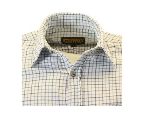 Game tattersall shirt blue - shirt,