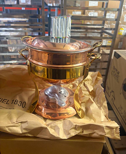 Mauviel 1830 copper fondue - mauviel, set