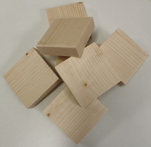 Square pine wood plaques - pine,