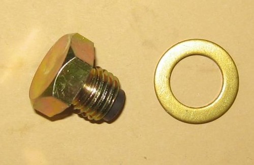 Oil drain plug - magnetic, for