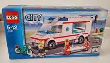 LEGO City 4431 Ambulance Building Set with Manual and Minifigures
