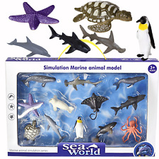 Sea Marine World Animals  figures 12Pcs Toy  Marine Animal figures for all ages