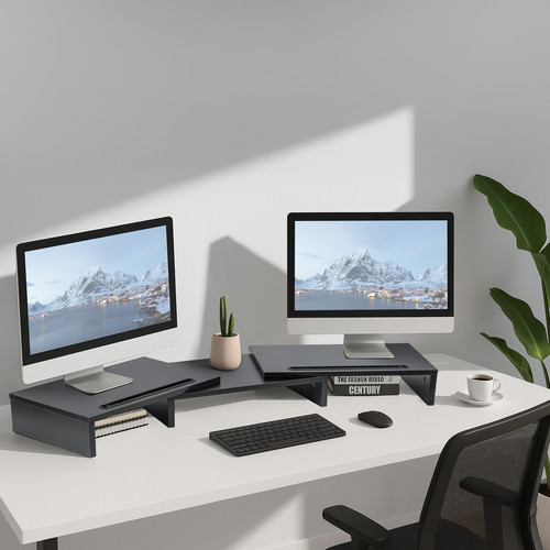 Dual monitor riser - riser, stand
