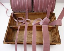 Dusty pink velvet ribbon