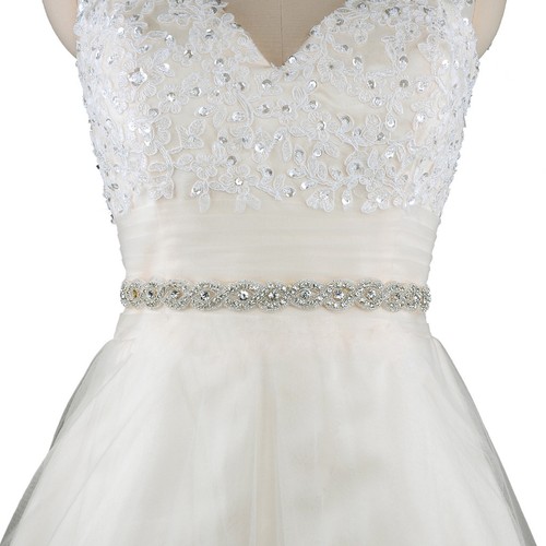 Gorgeous crystal waist belt - crystal,