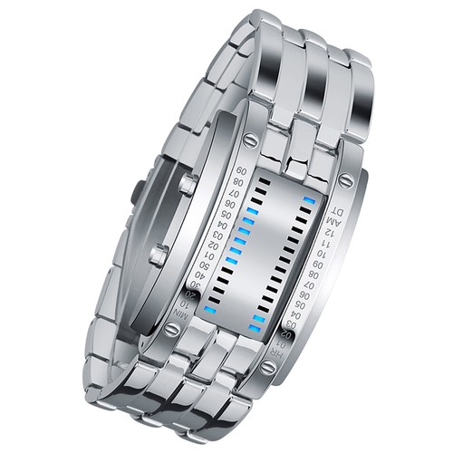 Mens binary watch - mens,