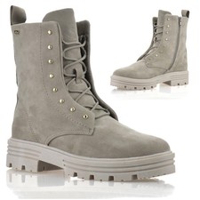 Ladies Womens Zip Up Military