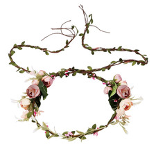 Pink flower crown floral - pink,