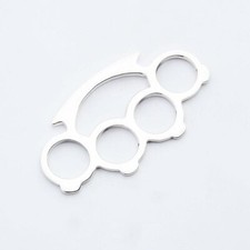 Sterling Silver Knuckle Duster Pendant
