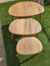 Ercol Nest of Three Pebble