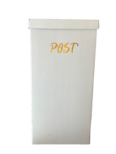 Ivory wedding post box - wedding,