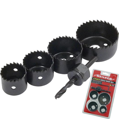 Neilsen 4pc hole saw cutter - neilsen,