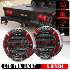 2X Rear Round Hamburger LED
