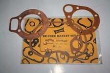 NOS 1958 BRITAX ROYAL ENFIELD CRUSADER 250 DE-COKE GASKET SET