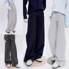 1/4 1/3 Wide Leg Suit Trousers