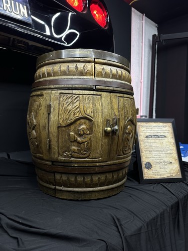 Pirate rum barrel cabinet - pirate,