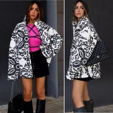 ZARA Printed Quilted Jacket