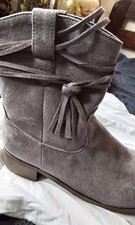 Fringe Ankle Cowboy Boots For