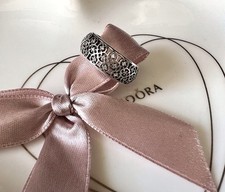 Genuine Pandora Sterling Silver Intricate Lattice CZ Band Ring 190955CZ Sz 50